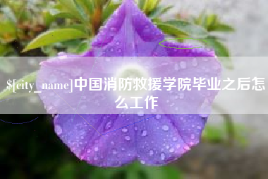 东方中国消防救援学院毕业之后怎么工作