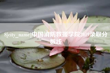 东方中国消防救援学院2019录取分数线