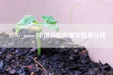 东方中国消防救援学院录分线