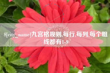 东方九宫格规则,每行,每列,每个粗线都有1-9