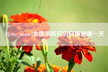 东方全国消防日的日期是哪一天