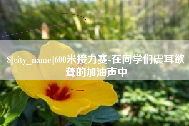 东方600米接力赛-在同学们震耳欲聋的加油声中