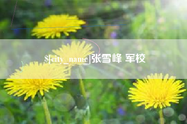 东方张雪峰 军校