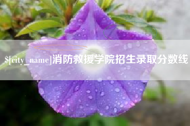 东方消防救援学院招生录取分数线