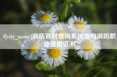 东方消防官网查询系统查询消防职业资格证书