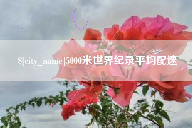 东方5000米世界纪录平均配速