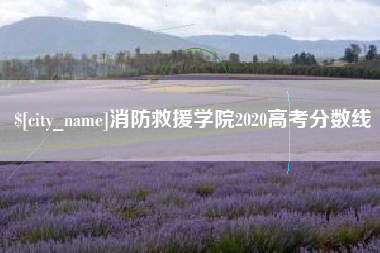 东方消防救援学院2020高考分数线