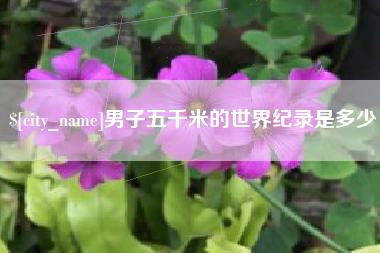 东方男子五千米的世界纪录是多少