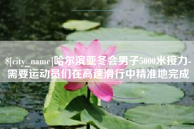 东方哈尔滨亚冬会男子5000米接力-需要运动员们在高速滑行中精准地完成