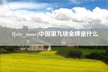 东方中国第九块金牌是什么