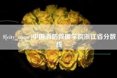 东方中国消防救援学院浙江省分数线