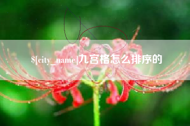 东方九宫格怎么排序的
