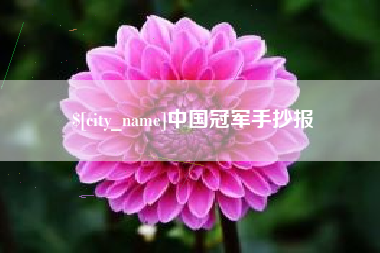 东方中国冠军手抄报