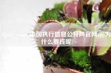 东方中国执行信息公开网官网app为什么要钱呢