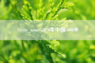 东方2020年中国5000米