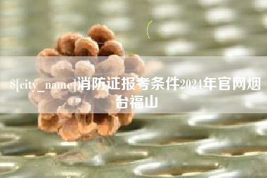 东方消防证报考条件2024年官网烟台福山