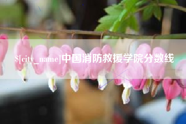 东方中国消防救援学院分数线